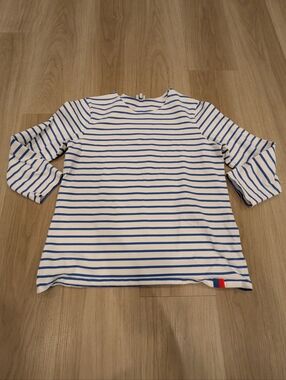 Kule Long Sleeve Navy Striped Tee Shirt Size M